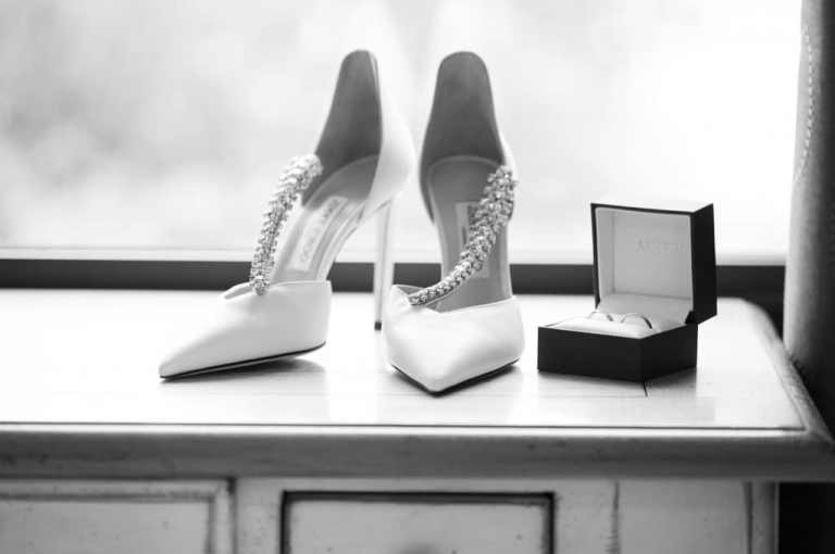 chaussures talons mariage Jimmy chou strass wedding planner